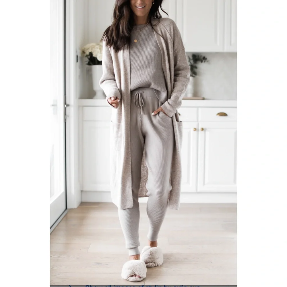 Express Ribbed Loungewear Pants, NWOT